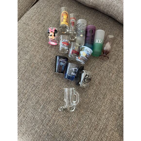 Lot of 14 Assorted Shot Glasses from various places & things - Picture 4 of 12